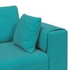 vidaXL Sofa mit Kissen 3 pcs T&uuml;rkis Samt