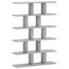 vidaXL Wandregal Betongrau 70 x 17 x 101 cm Holzwerkstoff
