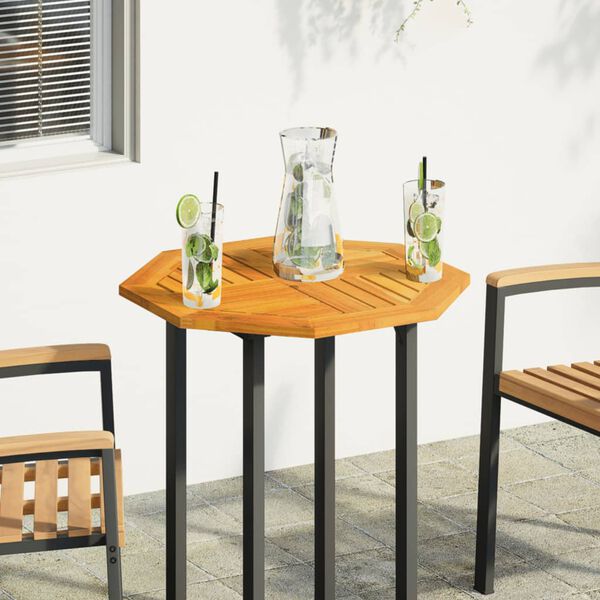 vidaXL Tischplatte 60x60x2 cm Achteckig Massivholz Akazie