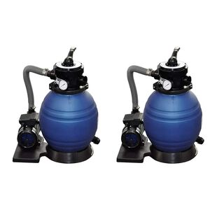 vidaXL Sandfilterpumpen 2 Stk. 400 W 11.000 L/h