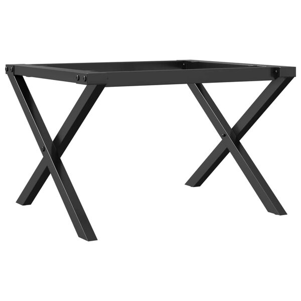 vidaXL Couchtisch-Gestell in X-Form 60x50x38 cm Stahl