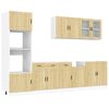 vidaXL 7-tlg. K&uuml;chenschrank-Set Porto Sonoma-Eiche Holzwerkstoff