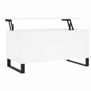 vidaXL Couchtisch Wei&szlig; 90x44,5x45 cm Holzwerkstoff