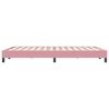 vidaXL Boxspringbett ohne Matratze Rosa 140x220 cm Samt