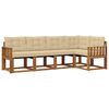 vidaXL Outdoor-Sofagarnitur 5 Stk. Natur und Beige