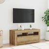 vidaXL TV-Schrank mit LED-Leuchten Artisan-Eiche 90x35x40 cm