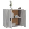 vidaXL Sideboard Grau Sonoma 80x33x70 cm Holzwerkstoff
