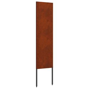 vidaXL Garten Sichtschutz-Leinwand Rostig 32 x 140 cm Wetterfeststahl