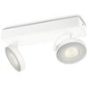 Philips myLiving LED-Strahler Clockwork 2x4,5 W Wei&szlig; 531723116