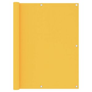 vidaXL Balkon-Sichtschutz Gelb 120x600 cm Oxford-Gewebe