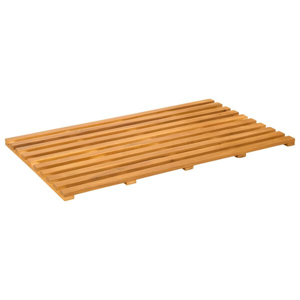 vidaXL Badematte Uni Braun 100 x 53 cm Holz