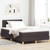 vidaXL Boxspringbett mit Kissen Dunkelbraun 120 x 190 cm Stoff