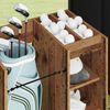 vidaXL Golf Schrank Mit Rad Uni Altholz 65 x 45 x 98 cm