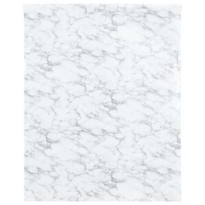 vidaXL M&ouml;belfolie Selbstklebend Marmorwei&szlig; 90x500 cm PVC