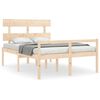 vidaXL Seniorenbett mit Kopfteil 140x190 cm Massivholz