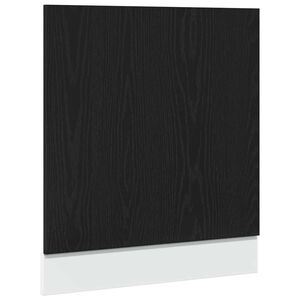 vidaXL Geschirrsp&uuml;lerblende Lyon Schwarz Eichen-Optik 60x1,5x67 cm