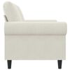 vidaXL 2-Sitzer-Sofa Creme 120 cm Samt