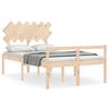 vidaXL Seniorenbett ohne Matratze Doppelbett Massivholz