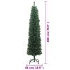 vidaXL K&uuml;nstlicher Weihnachtsbaum Schlank mit St&auml;nder Gr&uuml;n 180 cm PVC