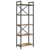vidaXL B&uuml;cherregal 5 Ebenen 56 x 34 x 171 cm Holzwerkstoff