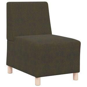 vidaXL Sofa-Stuhl ohne Armlehnen Armeegr&uuml;n 55 cm Wildleder-Optik