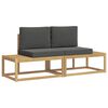 vidaXL Outdoor-Sofagarnitur 2 stk. Wei&szlig; und Anthrazit Polyester