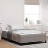 vidaXL Boxspringbett mit Matratze Taupe 120 x 190 cm Stoff
