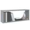 vidaXL W&uuml;rfelregale 6 Stk. Grau Sonoma 60x15x23 cm Holzwerkstoff