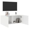vidaXL TV-Wandschrank Wei&szlig; 100x30x41 cm