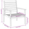 vidaXL 4-tlg. Garten-Lounge-Set Massivholz Akazie