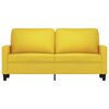 vidaXL 2-Sitzer-Sofa Hellgelb 140 cm Stoff