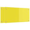 vidaXL Küchenrückwand 2 pcs Gelb 80 x 40 cm Gehärtetes Glas