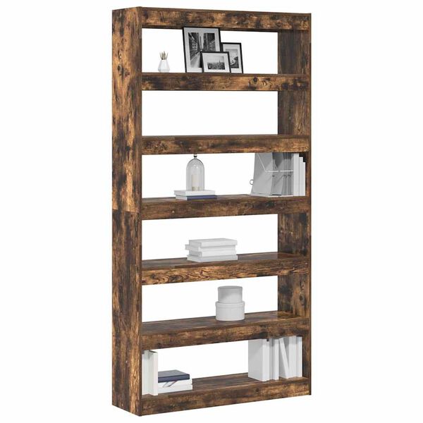 vidaXL B&uuml;cherregal Ger&auml;ucherte Eiche 100 x 30 x 198 cm Holzwerkstoff