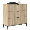 vidaXL Sideboard Sonoma-Eiche 79,5 x 33 x 82 cm Holzwerkstoff