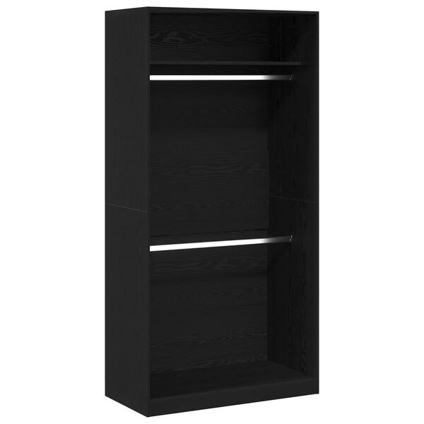 vidaXL Kleiderschrank Schwarz Eichen-Optik 100 x 50 x 200 cm