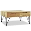 vidaXL Couchtisch 80x80x40 cm Massivholz Teak