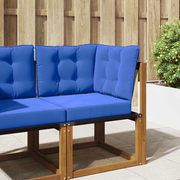 vidaXL Sofakissen f&uuml;r drau&szlig;en 3 pcs T&uuml;rkis Polyester