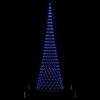 vidaXL LED-Weihnachtsbaum mit 550 LEDs Blau 160 x 160 x 500 cm Metall