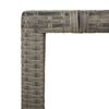 vidaXL 9-tlg. Garten-Essgruppe mit Kissen Grau Poly Rattan