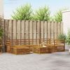 vidaXL Outdoor-Sofagarnitur 7 pcs Natur