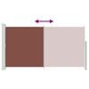 vidaXL Ausziehbare Seitenmarkise 160x300 cm Braun