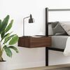 vidaXL H&auml;ngender Nachttisch Braun Eiche 40x30x15 cm Holzwerkstoff