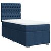 vidaXL Boxspringbett mit Matratze Blau 90x190 cm Stoff