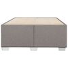 vidaXL Bettgestell ohne Matratze Taupe 120x190 cm Stoff