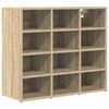 vidaXL Schuhschrank 77,5 x 30 x 67 cm Holzwerkstoff Sonoma-Eiche