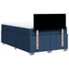 vidaXL Boxspringbett mit Matratze Blau 120x190 cm Stoff
