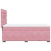 vidaXL Boxspringbett mit Matratze Rosa 90x200 cm Samt