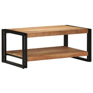 vidaXL Couchtisch 90x50x38 cm Massivholz Akazie