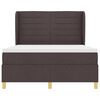 vidaXL Boxspringbett mit Matratze Dunkelbraun 190 x 140 cm Stoff