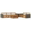 vidaXL Outdoor-Sofagarnitur 6 stk. Natur Massivholz Akazie